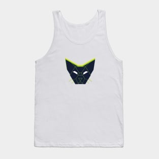 Geometric Abstract Cat Colorful and Retro Design Colorful Egyptian Inspiration Tank Top